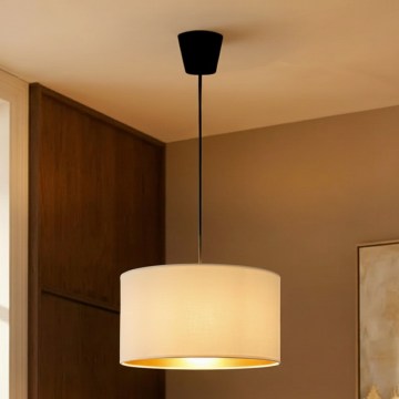 Brilagi - Luster na sajli VELVET 1xE27/60W/230V Ø 40 cm kremasta/zlatna