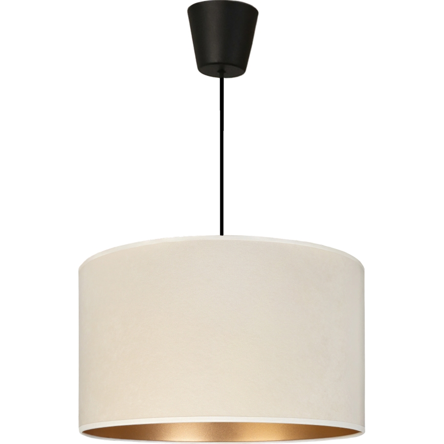 Brilagi - Luster na sajli VELVET 1xE27/60W/230V Ø 40 cm kremasta/zlatna