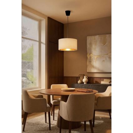 Brilagi - Luster na sajli VELVET 1xE27/60W/230V Ø 40 cm kremasta/zlatna