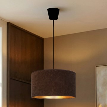 Brilagi - Luster na sajli VELVET 1xE27/60W/230V Ø 40 cm smeđa/zlatna