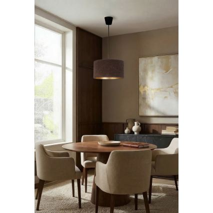 Brilagi - Luster na sajli VELVET 1xE27/60W/230V Ø 40 cm smeđa/zlatna