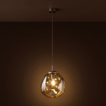 Brilagi - Luster na sajli VULCANO 1xE27/15W/230V brončana/dimno-bež