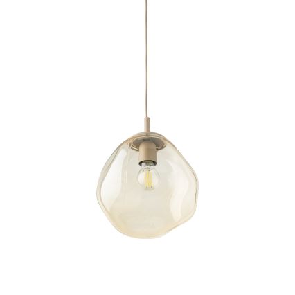Brilagi - Luster na sajli VULCANO 1xE27/15W/230V Ø 25 cm bež/dimljeno-bež