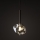Brilagi - Luster na sajli VULCANO 1xG9/8W/230V Ø 15 cm brončana/dimno bež