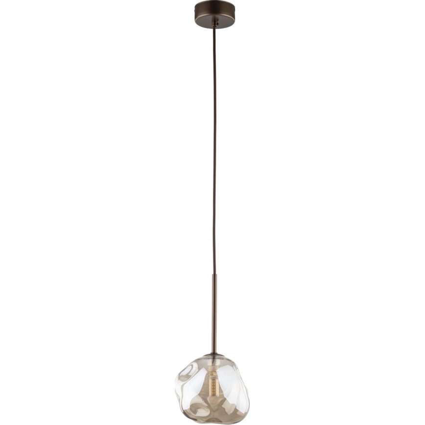 Brilagi - Luster na sajli VULCANO 1xG9/8W/230V Ø 15 cm brončana/dimno bež