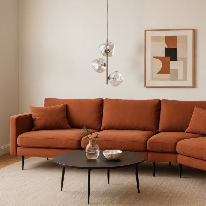 Brilagi - Luster na sajli VULCANO 3xG9/8W/230V bež/dimno bež