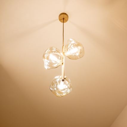 BRILAGI - Luster na sajli VULCANO 3xG9/8W/230V bež/dimno bež