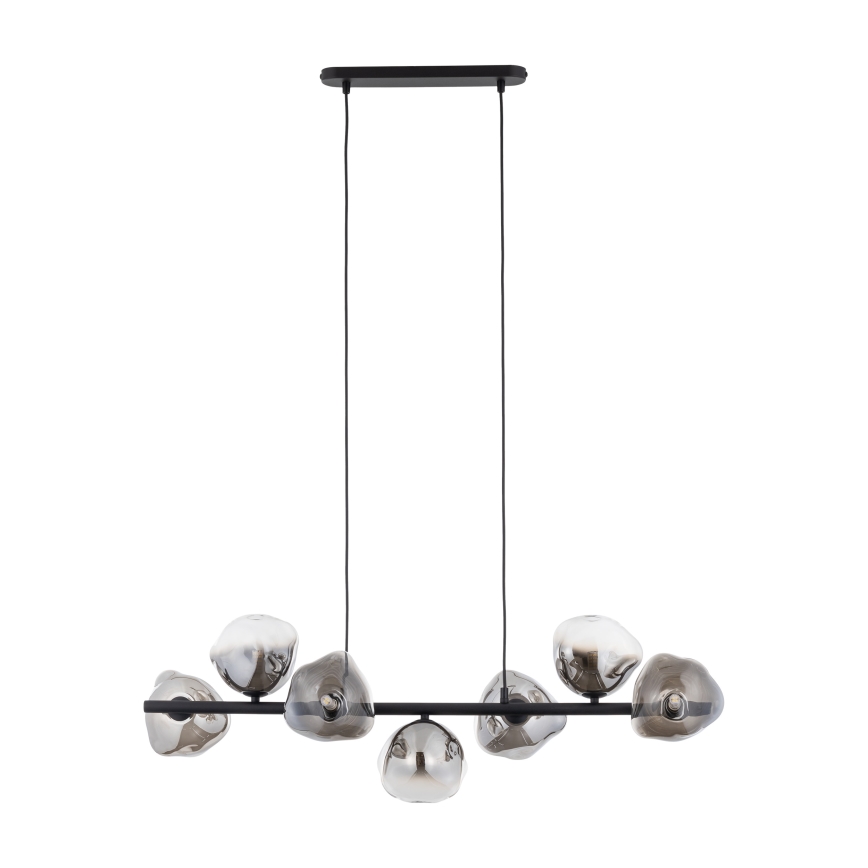 Brilagi - Luster na sajli VULCANO 7xG9/8W/230V crna/dimljena crna