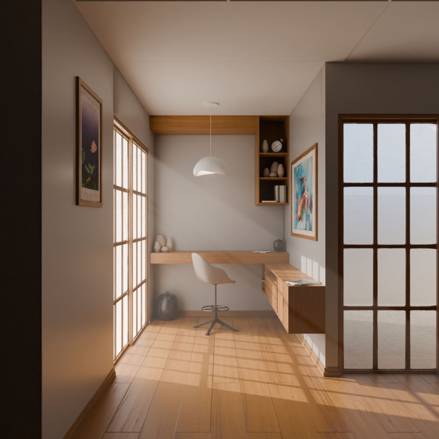 Brilagi - Luster na sajli WABI SABI 1xE27/40W/230V bijela