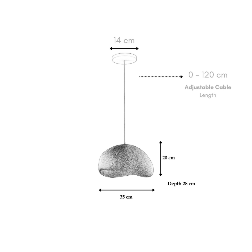 Brilagi - Luster na sajli WABI SABI 1xE27/40W/230V bijela