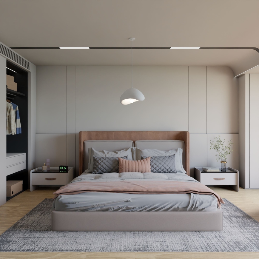 Brilagi - Luster na sajli WABI SABI 1xE27/40W/230V promjer 33 cm bijela