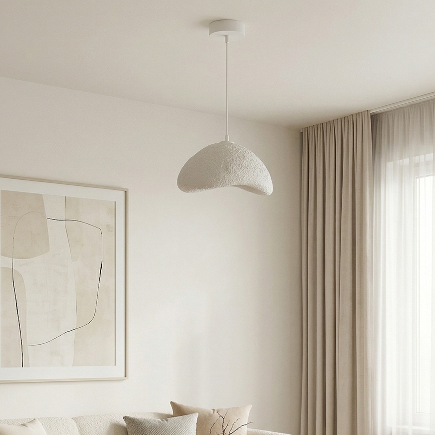 Brilagi - Luster na sajli WABI SABI 1xE27/40W/230V promjer 33 cm bijela