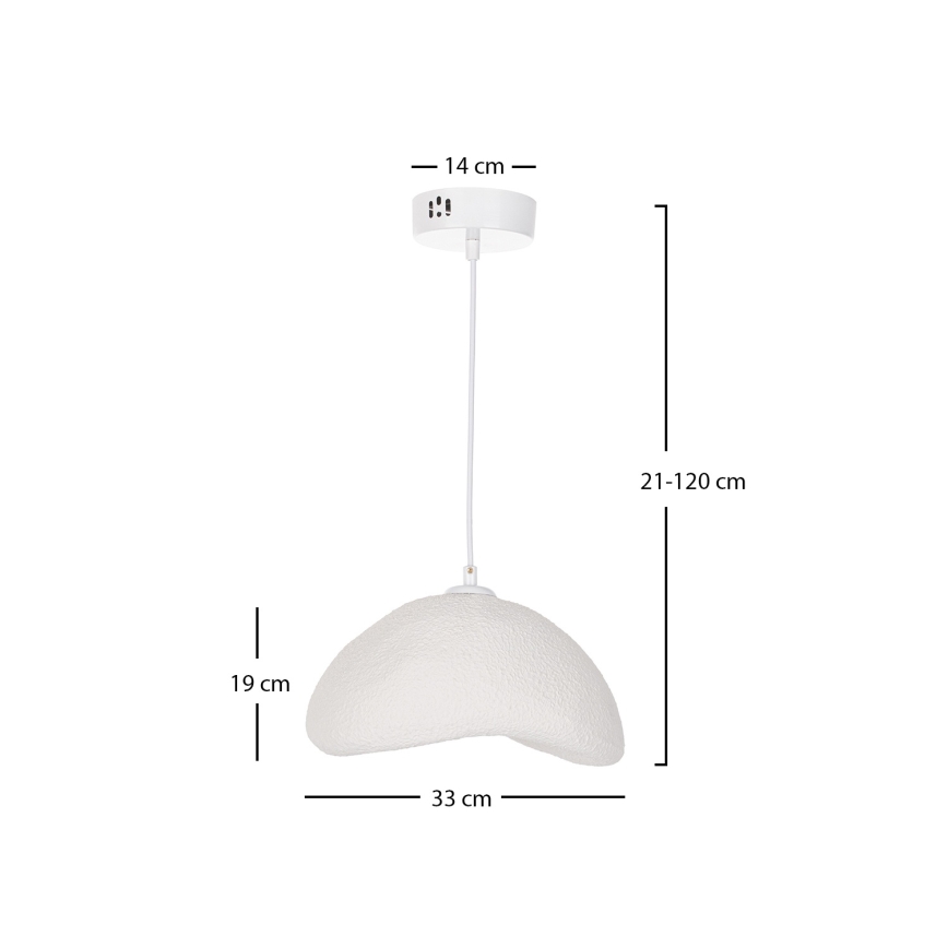 Brilagi - Luster na sajli WABI SABI 1xE27/40W/230V promjer 33 cm bijela