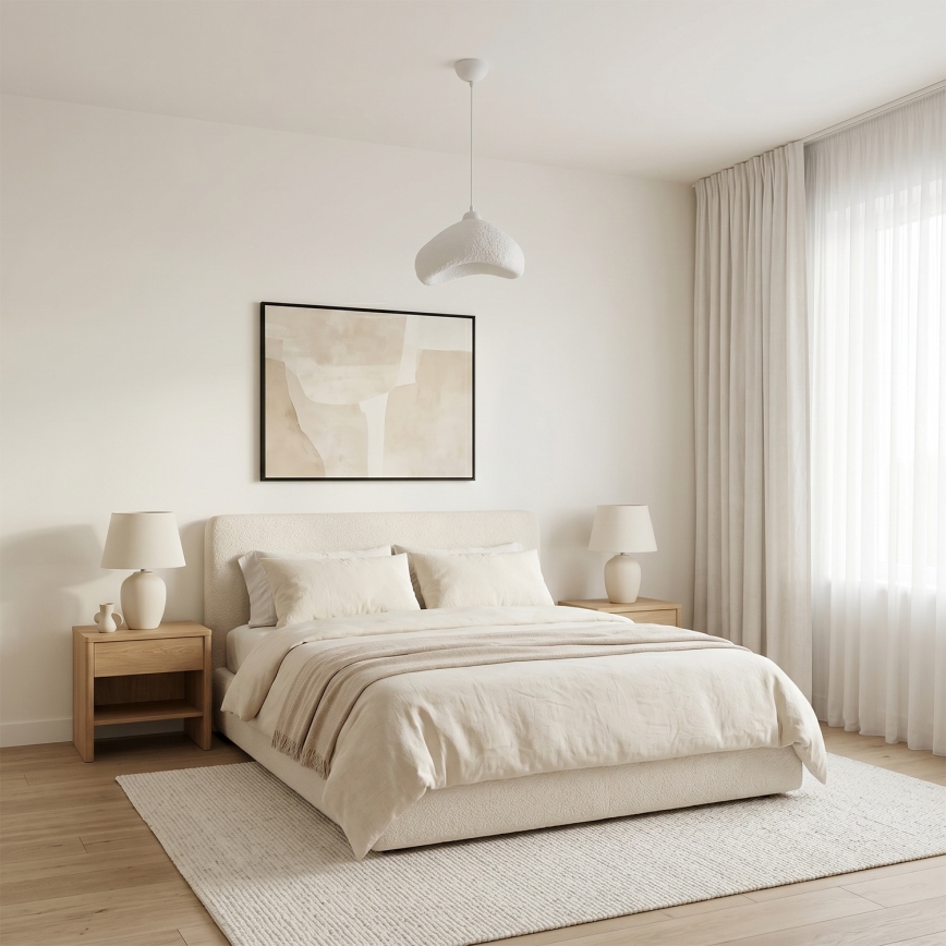Brilagi - Luster na sajli WABI SABI 1xE27/40W/230V Ø 30 cm bijela