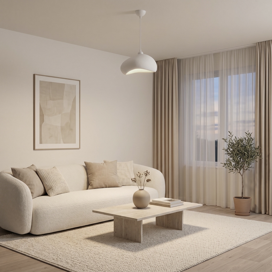 Brilagi - Luster na sajli WABI SABI 1xE27/40W/230V Ø 32 cm bijela