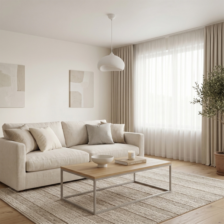 Brilagi - Luster na sajli WABI SABI 1xE27/40W/230V Ø 32 cm bijela
