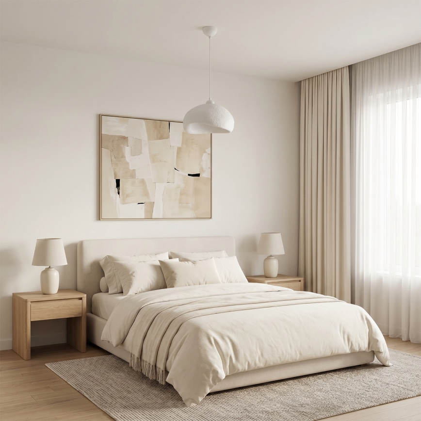 Brilagi - Luster na sajli WABI SABI 1xE27/40W/230V Ø 32 cm bijela