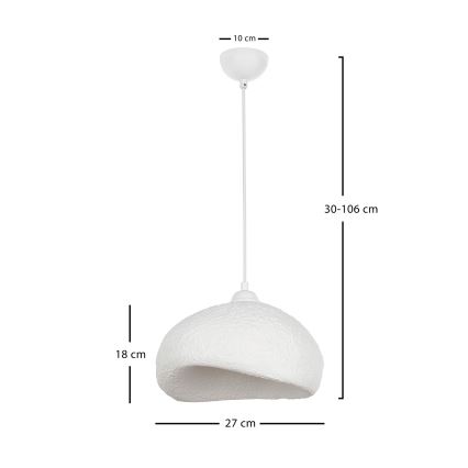 Brilagi - Luster na sajli WABI SABI 1xE27/40W/230V Ø 32 cm bijela