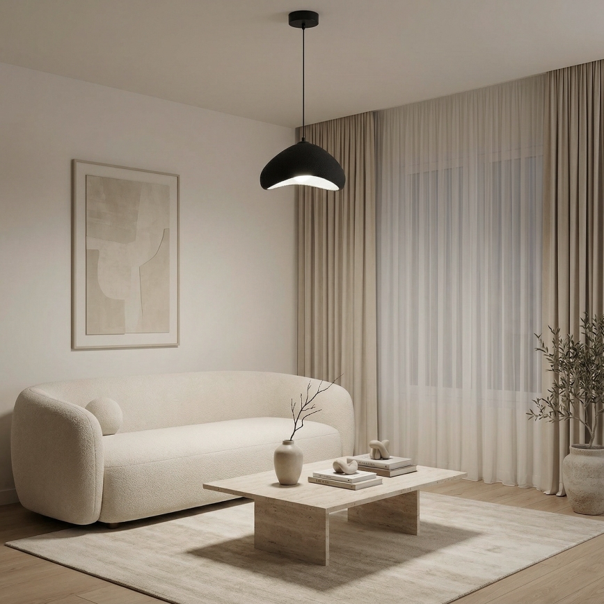 Brilagi - Luster na sajli WABI SABI 1xE27/40W/230V Ø 33 cm crna