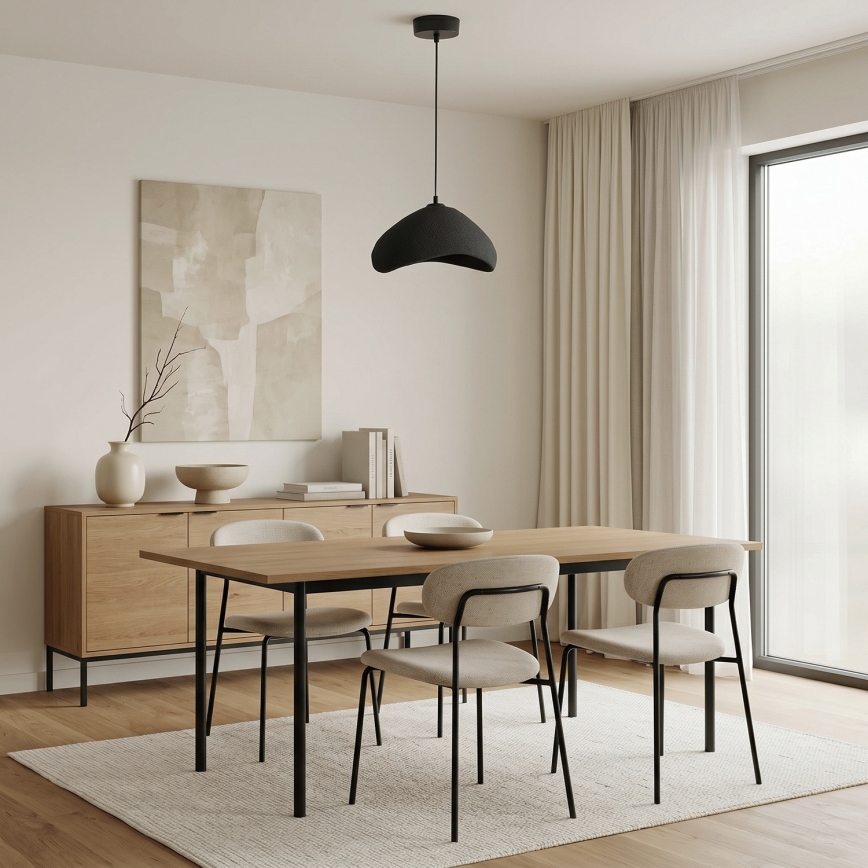 Brilagi - Luster na sajli WABI SABI 1xE27/40W/230V Ø 33 cm crna