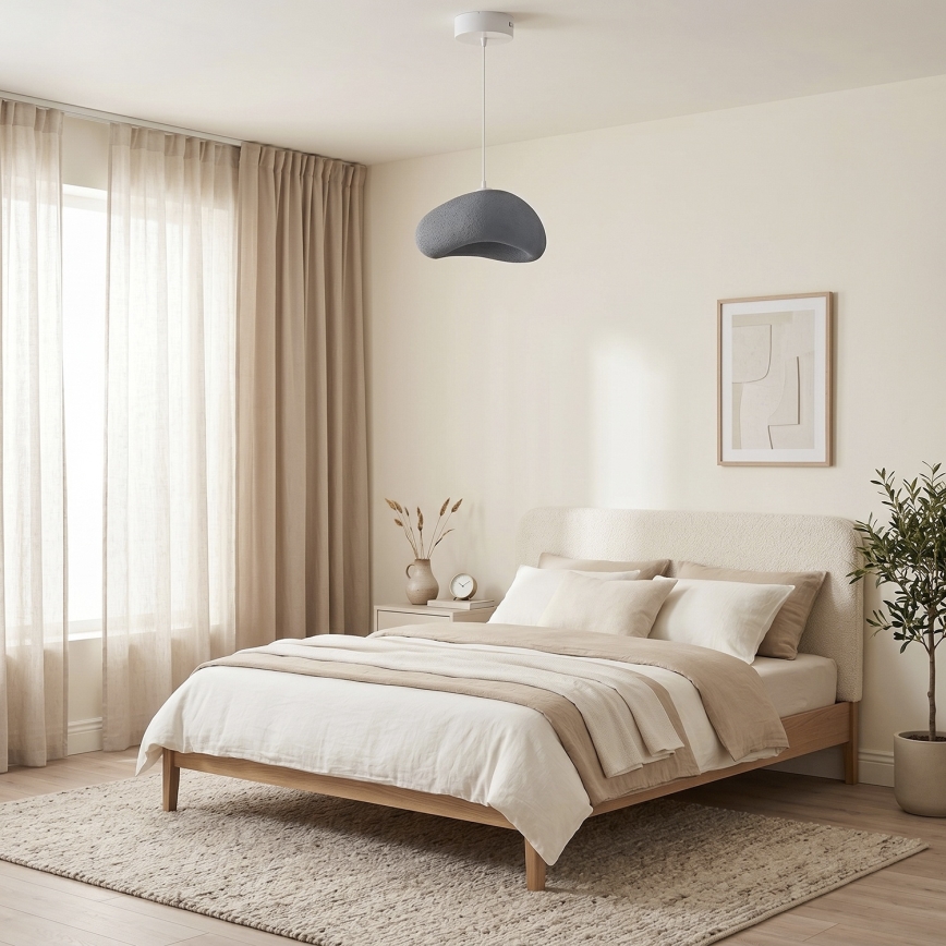 Brilagi - Luster na sajli WABI SABI 1xE27/40W/230V Ø 35 cm siva