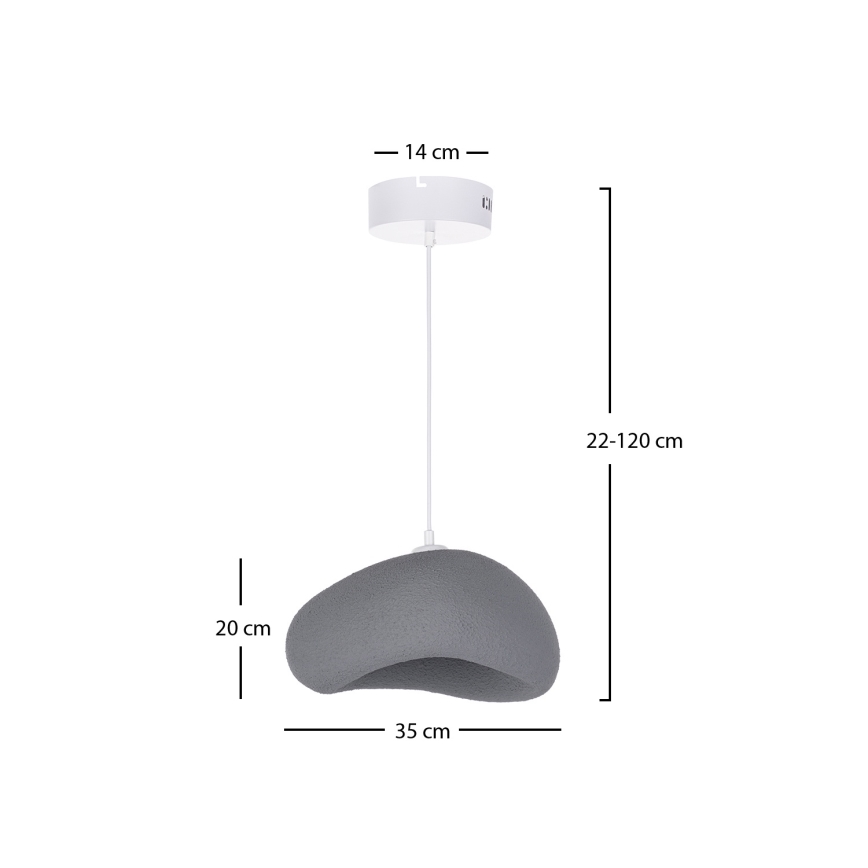 Brilagi - Luster na sajli WABI SABI 1xE27/40W/230V Ø 35 cm siva