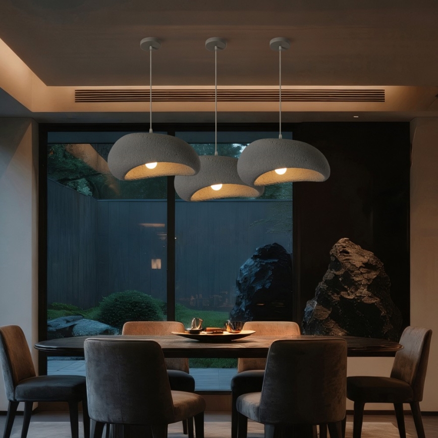 BRILAGI - Luster na sajli WABI SABI 1xE27/60W/230V Ø 40 cm siva