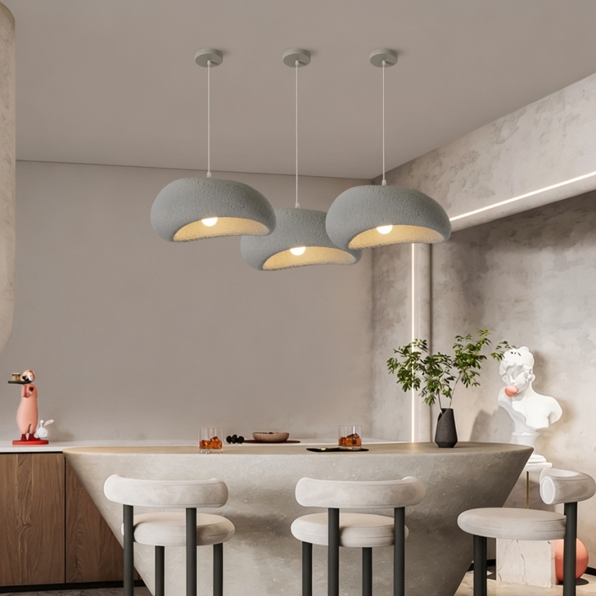 BRILAGI - Luster na sajli WABI SABI 1xE27/60W/230V Ø 40 cm siva