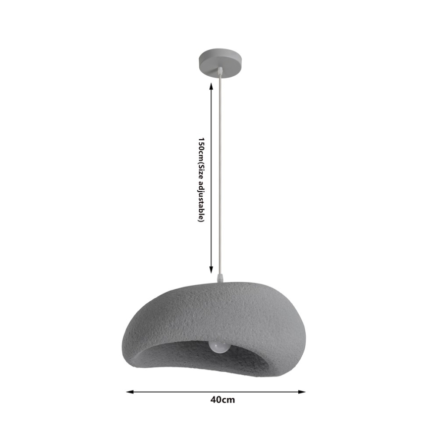 BRILAGI - Luster na sajli WABI SABI 1xE27/60W/230V Ø 40 cm siva