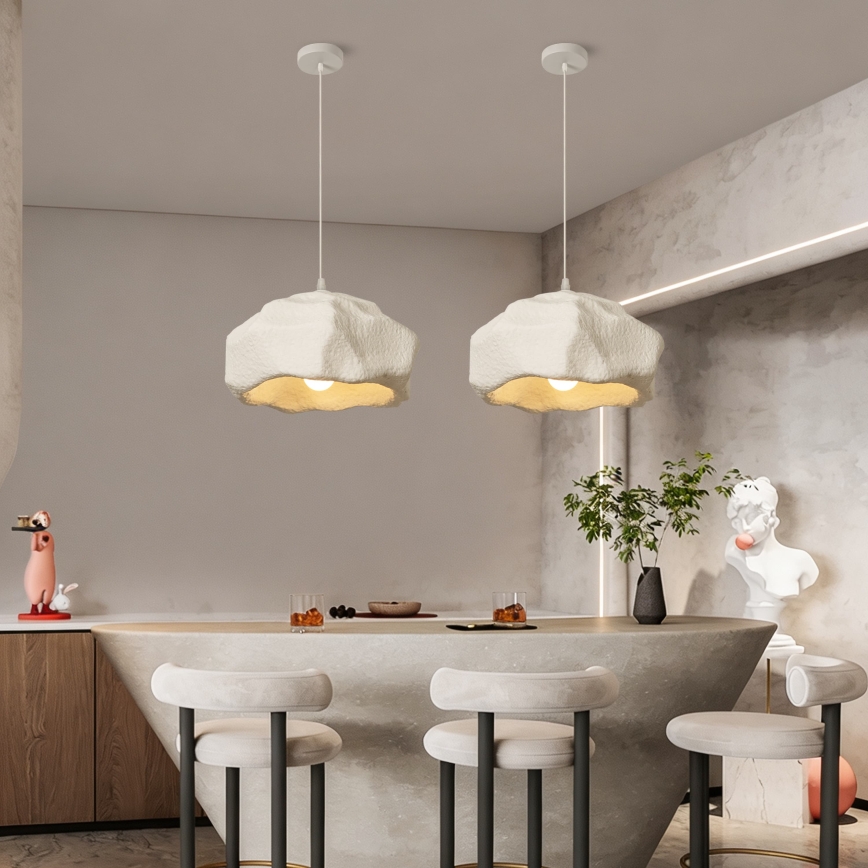 BRILAGI - Luster na sajli WABI SABI 1xE27/60W/230V Ø 42 cm bijela