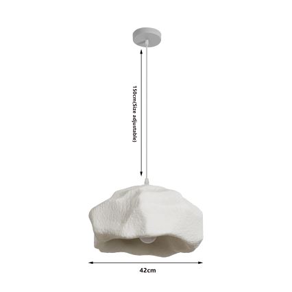BRILAGI - Luster na sajli WABI SABI 1xE27/60W/230V Ø 42 cm bijela