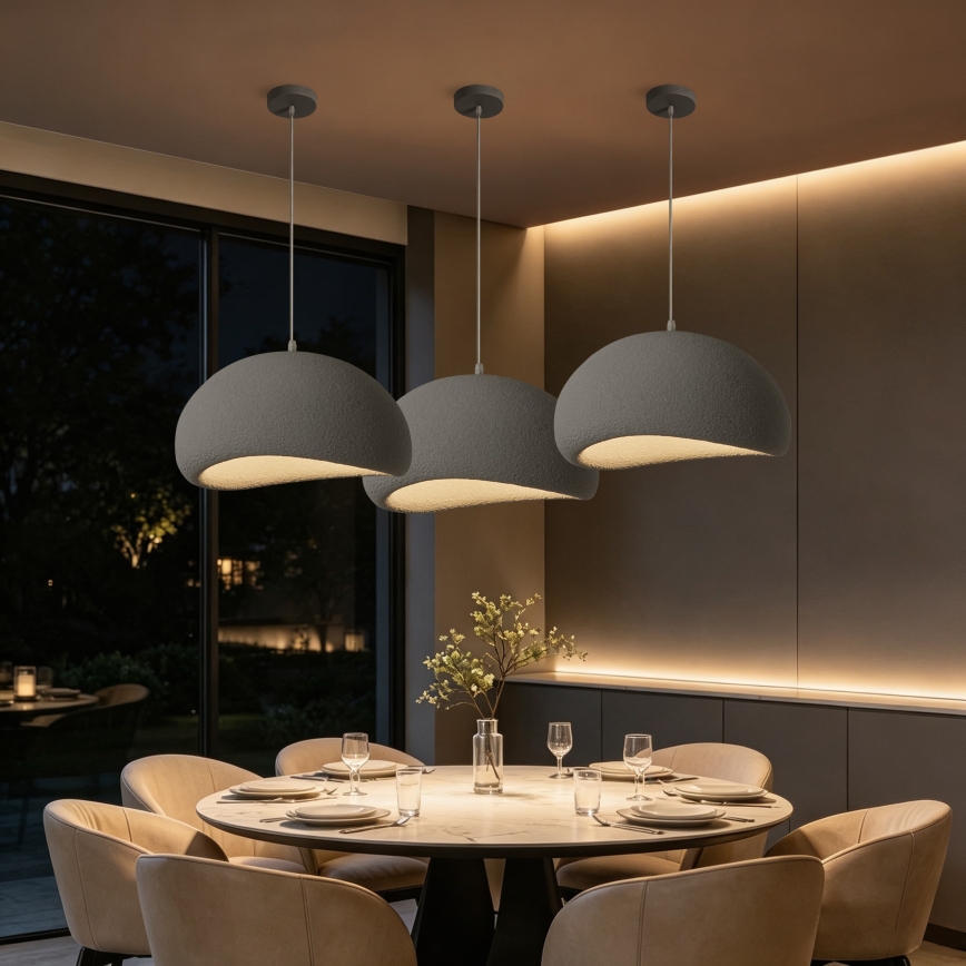 BRILAGI - Luster na sajli WABI SABI 1xE27/60W/230V Ø 50 cm siva