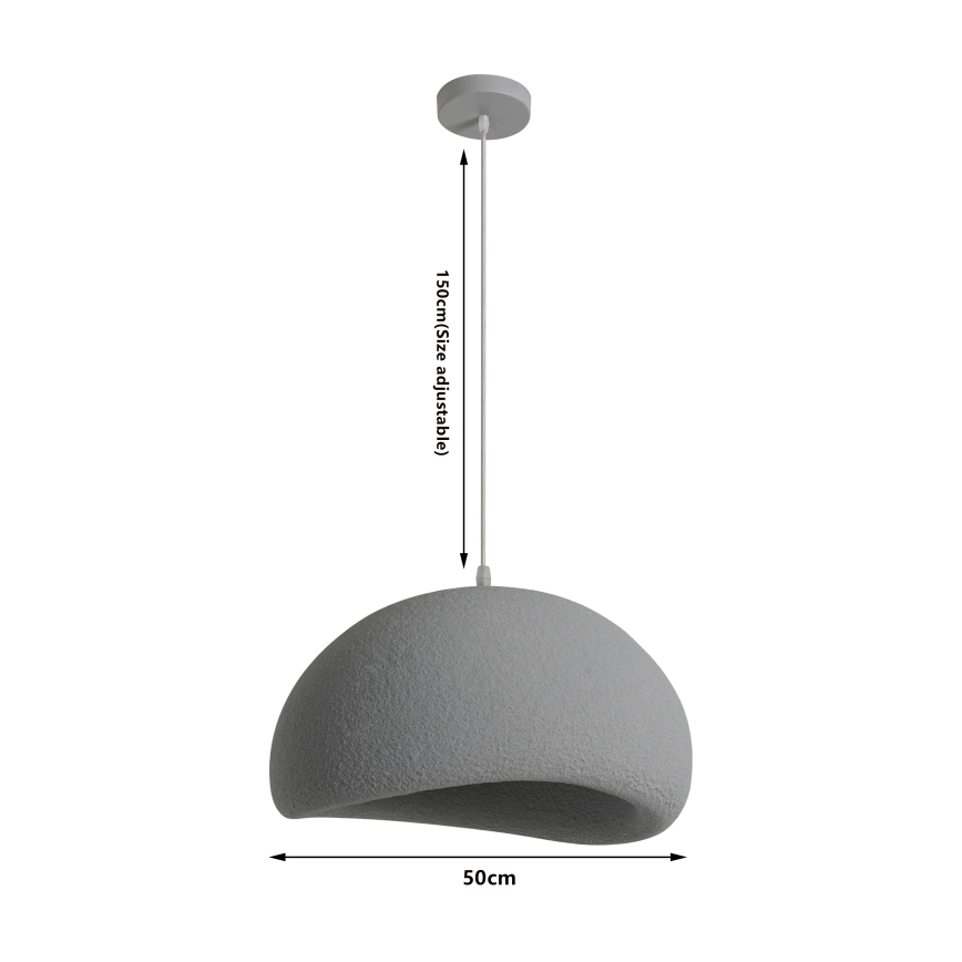 BRILAGI - Luster na sajli WABI SABI 1xE27/60W/230V Ø 50 cm siva