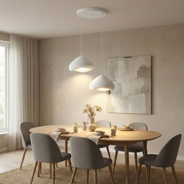 Brilagi - Luster na sajli WABI SABI 2xE27/40W/230V Ø 45 cm bijela