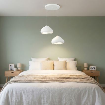 Brilagi - Luster na sajli WABI SABI 2xE27/40W/230V Ø 45 cm bijela