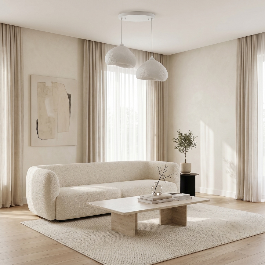 Brilagi - Luster na sajli WABI SABI 2xE27/40W/230V Ø 45 cm bijela