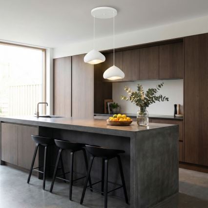 Brilagi - Luster na sajli WABI SABI 2xE27/40W/230V Ø 45 cm bijela