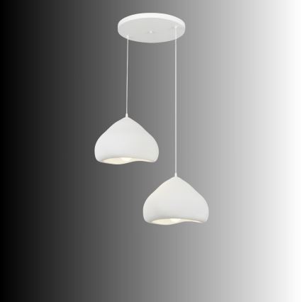 Brilagi - Luster na sajli WABI SABI 2xE27/40W/230V Ø 45 cm bijela
