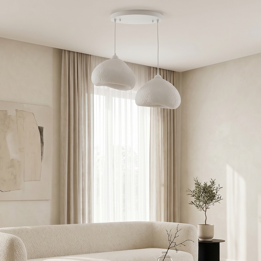 Brilagi - Luster na sajli WABI SABI 2xE27/40W/230V Ø 45 cm bijela