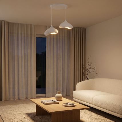 Brilagi - Luster na sajli WABI SABI 2xE27/40W/230V Ø 45 cm bijela