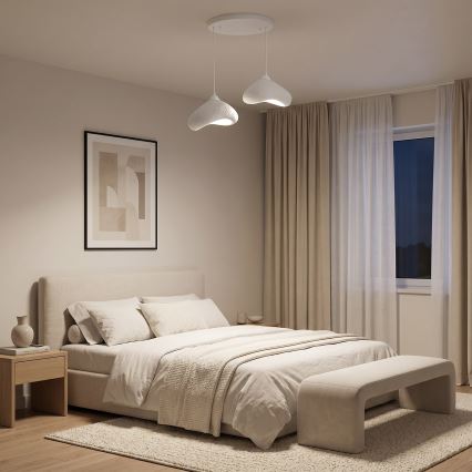 Brilagi - Luster na sajli WABI SABI 2xE27/40W/230V Ø 45 cm bijela