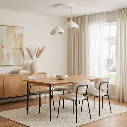 Brilagi - Luster na sajli WABI SABI 2xE27/40W/230V Ø 45 cm bijela