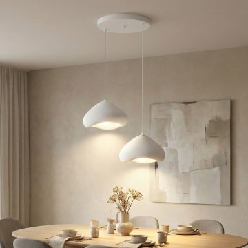 Brilagi - Luster na sajli WABI SABI 2xE27/40W/230V Ø 45 cm bijela
