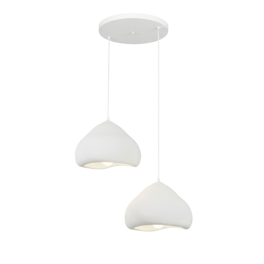 Brilagi - Luster na sajli WABI SABI 2xE27/40W/230V Ø 45 cm bijela