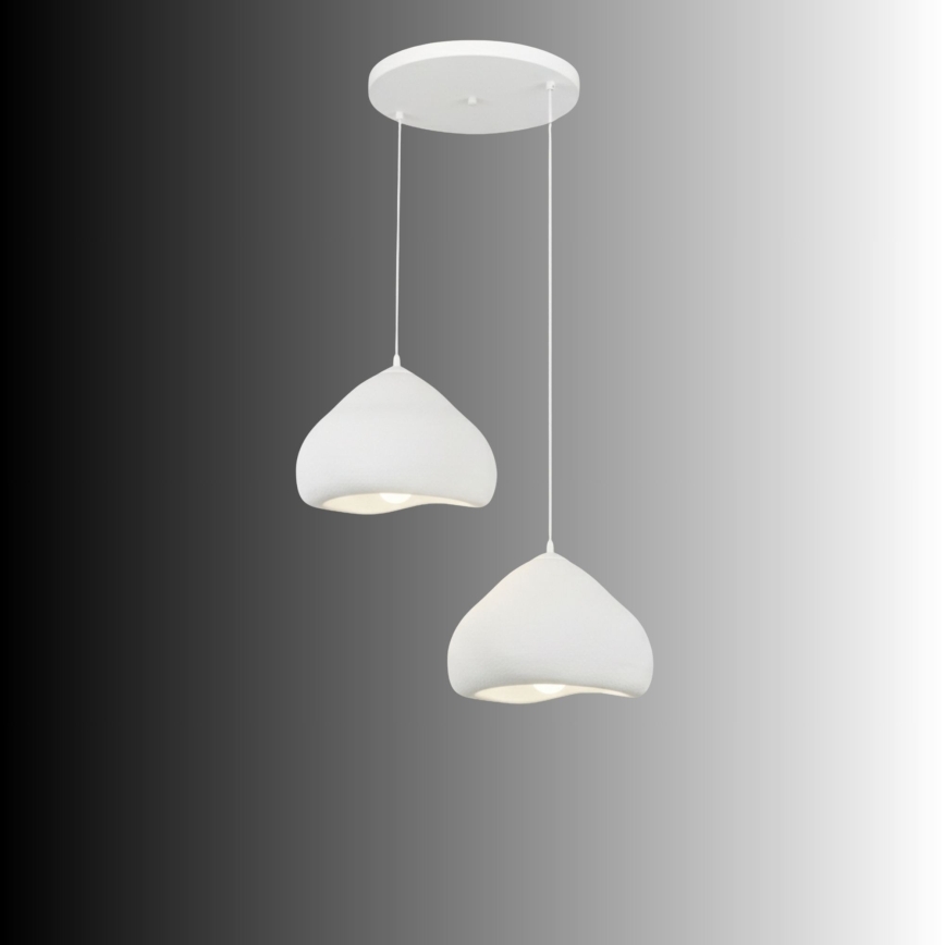 Brilagi - Luster na sajli WABI SABI 2xE27/40W/230V Ø 45 cm bijela