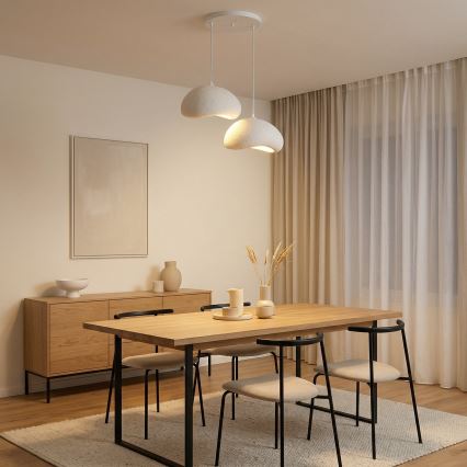 Brilagi - Luster na sajli WABI SABI 2xE27/40W/230V Ø 60 cm bijela