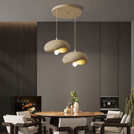 BRILAGI - Luster na sajli WABI SABI 2xE27/60W/230V bež