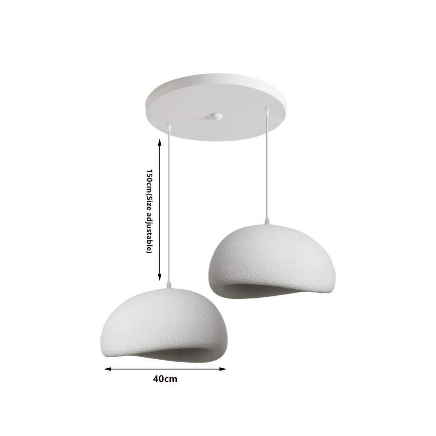 BRILAGI - Luster na sajli WABI SABI 2xE27/60W/230V bijela