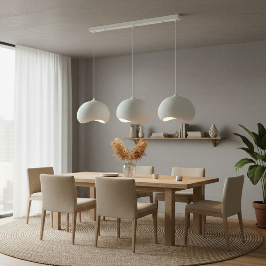 Brilagi - Luster na sajli WABI SABI 3xE27/40W/230V bijela