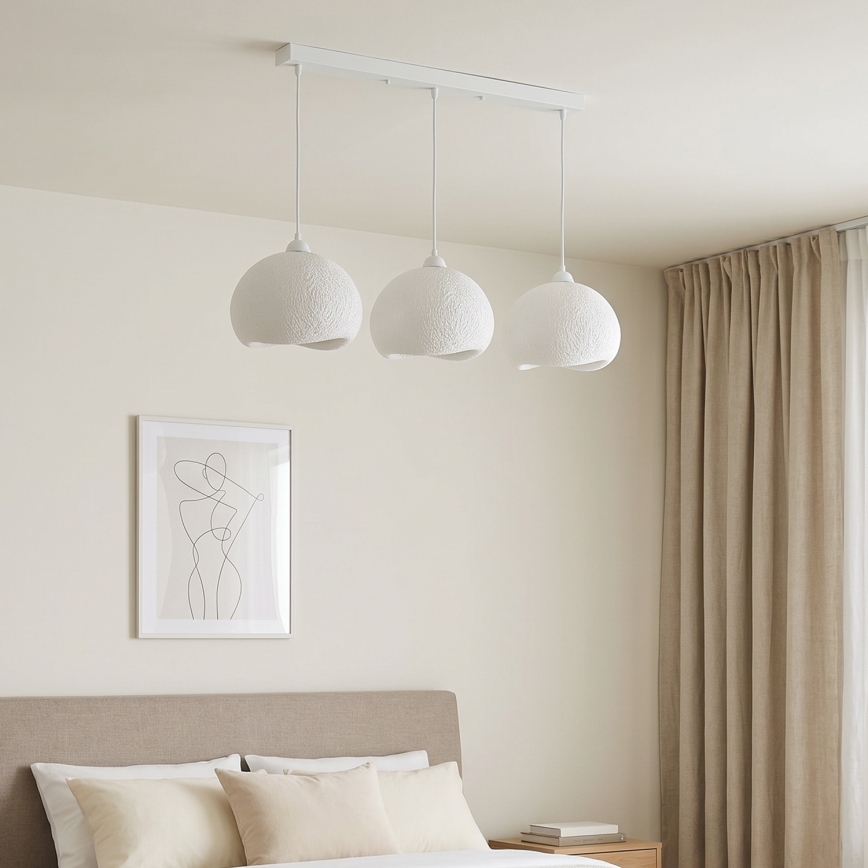Brilagi - Luster na sajli WABI SABI 3xE27/40W/230V bijela